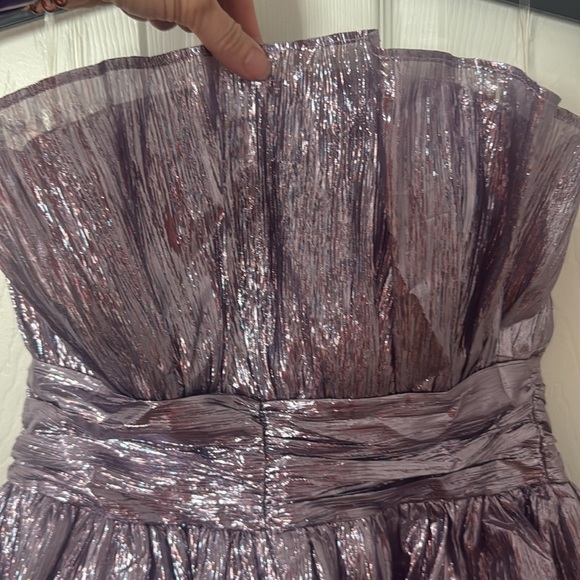 Shimmering Purple Strapless Dress collective US 6 petite collective brand - Picture 2 of 4